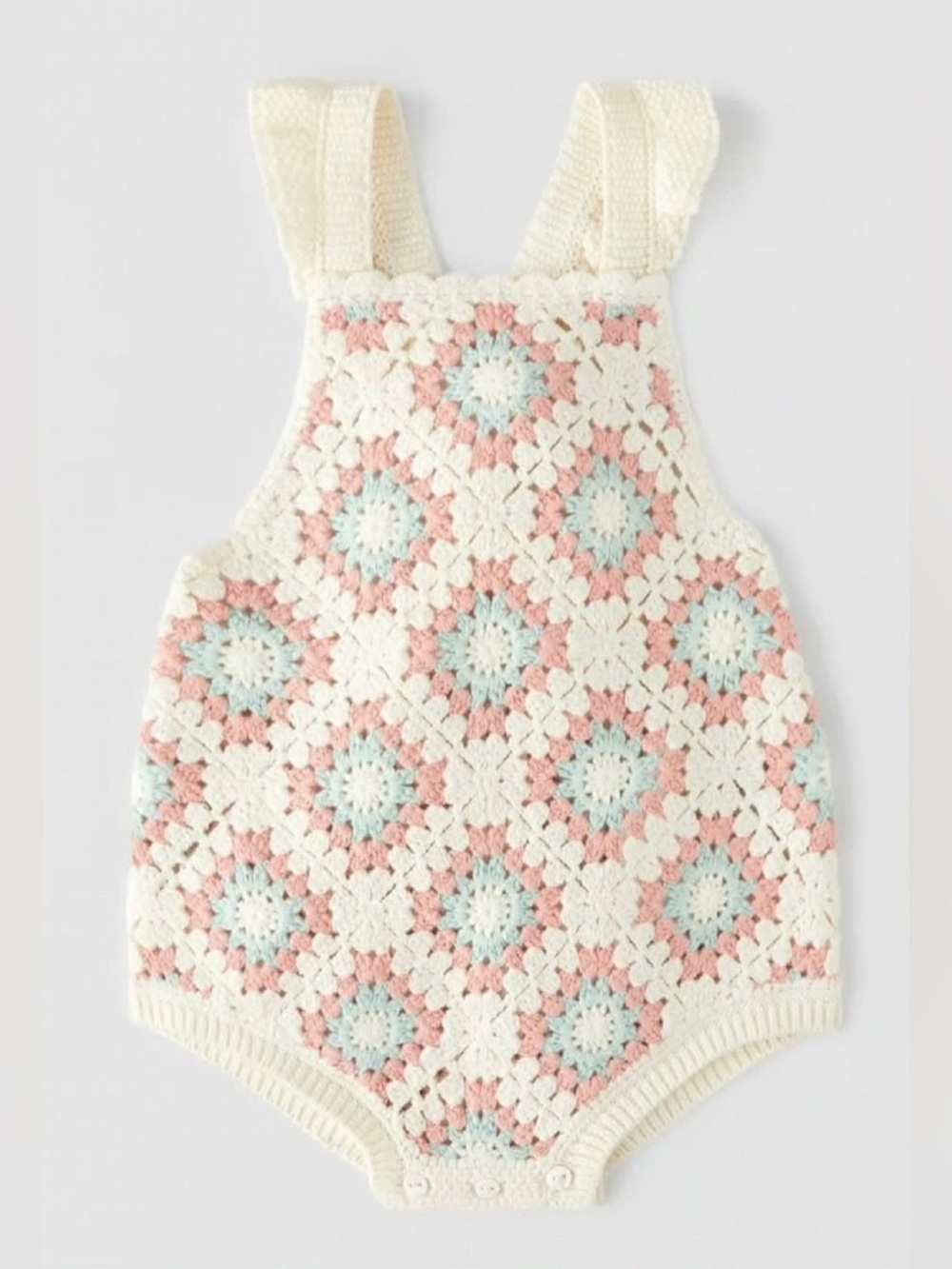 Zara Baby Crochet Knit Romper size 3-6 months